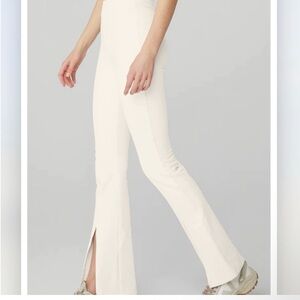 Elegant White Women's Flared Pants